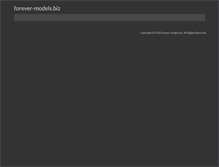 Tablet Screenshot of forever-models.biz